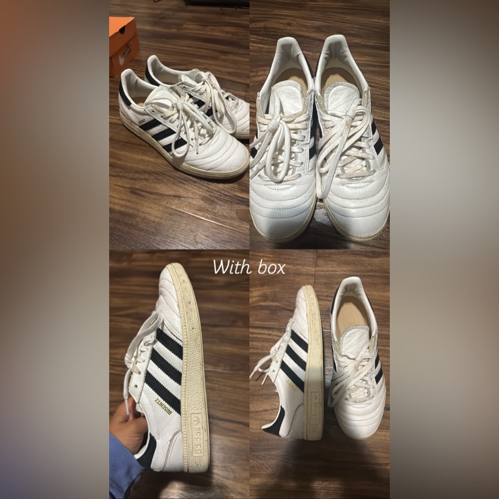 Adidas Classic White and Black Shoes